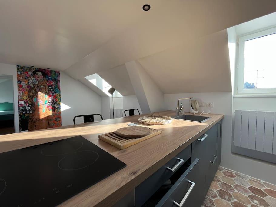 Sur Les Toits De Fontainebleau - Hypercentre Apartment Bagian luar foto
